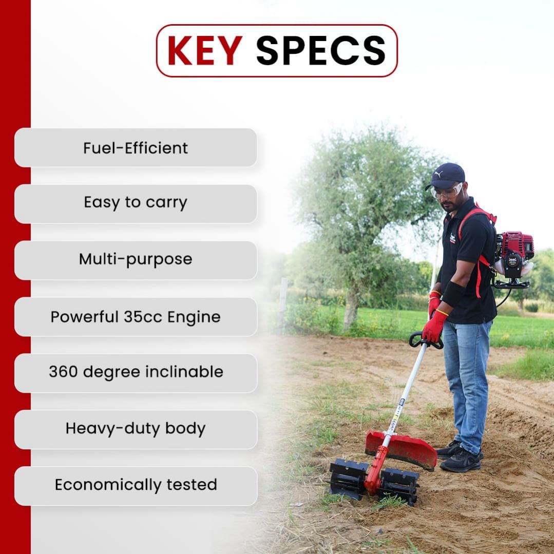 Balwaan-back-pack-crop-cutter-with-tiller-attachment