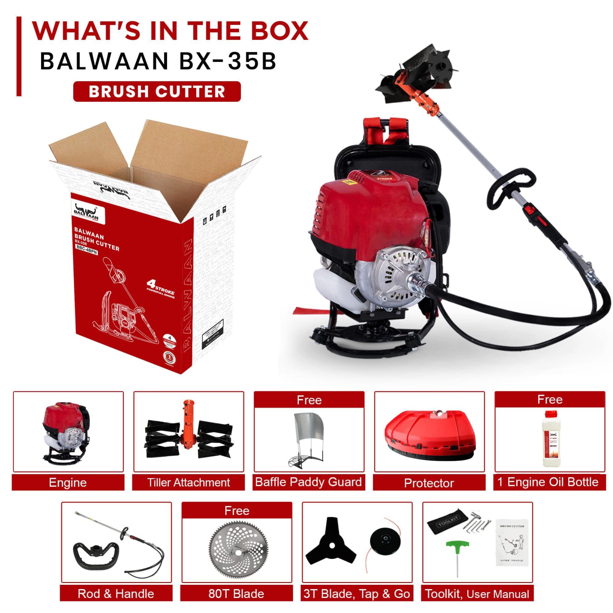 Balwaan-back-pack-crop-cutter-with-tiller-attachment