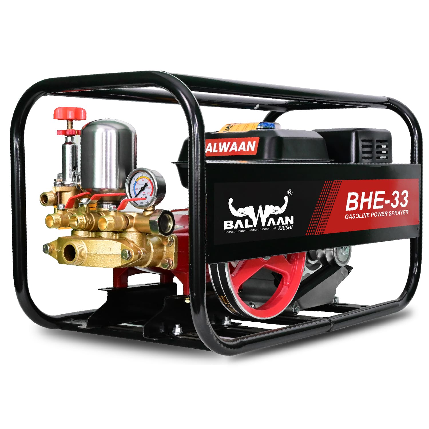 Balwaan 33 No. HTP Sprayer with 6.5HP Engine & 50 Mtr. Hose |BHE-33