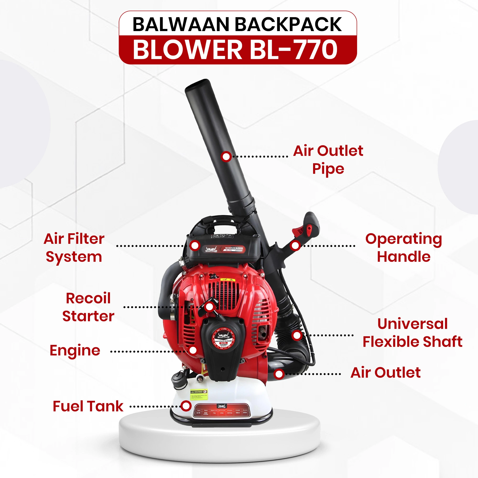 Backpack-leaf-blower-machine-with-2-stroke-engine