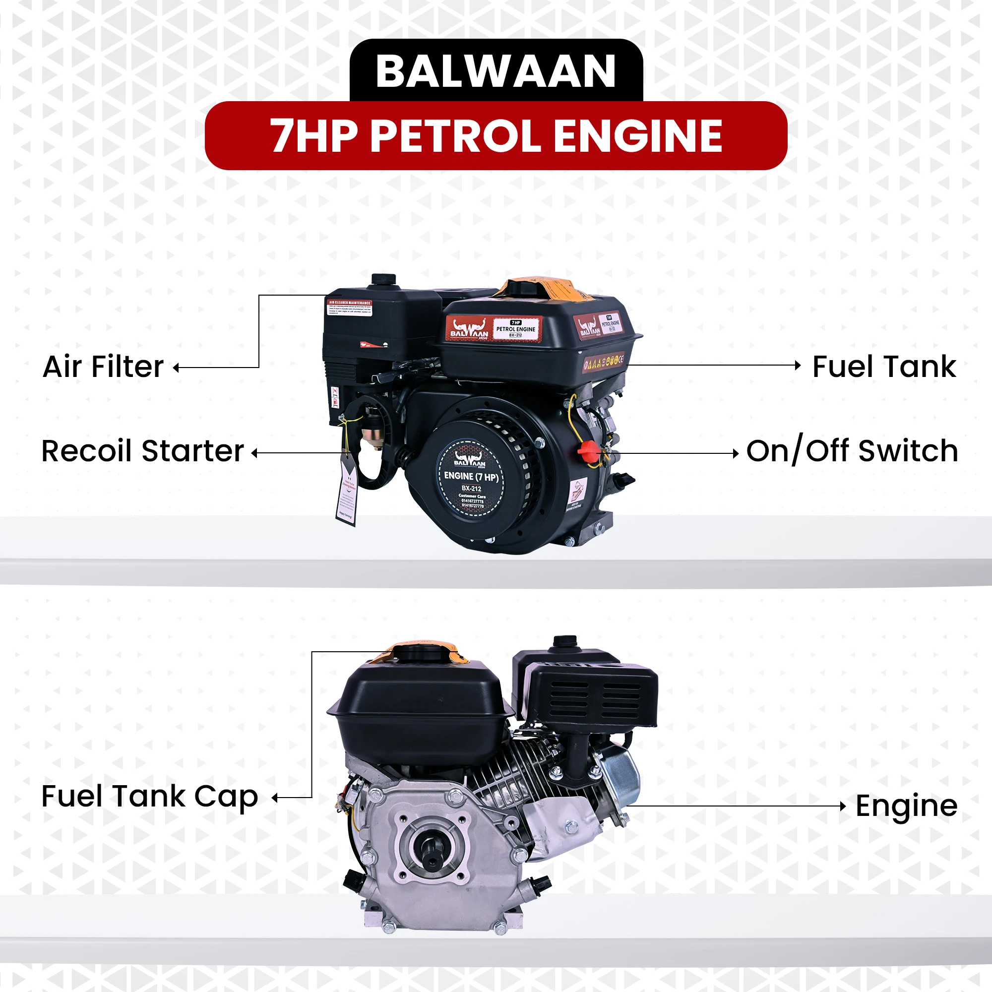 balwaan-7hp-bare-petrol-engine-bx-212