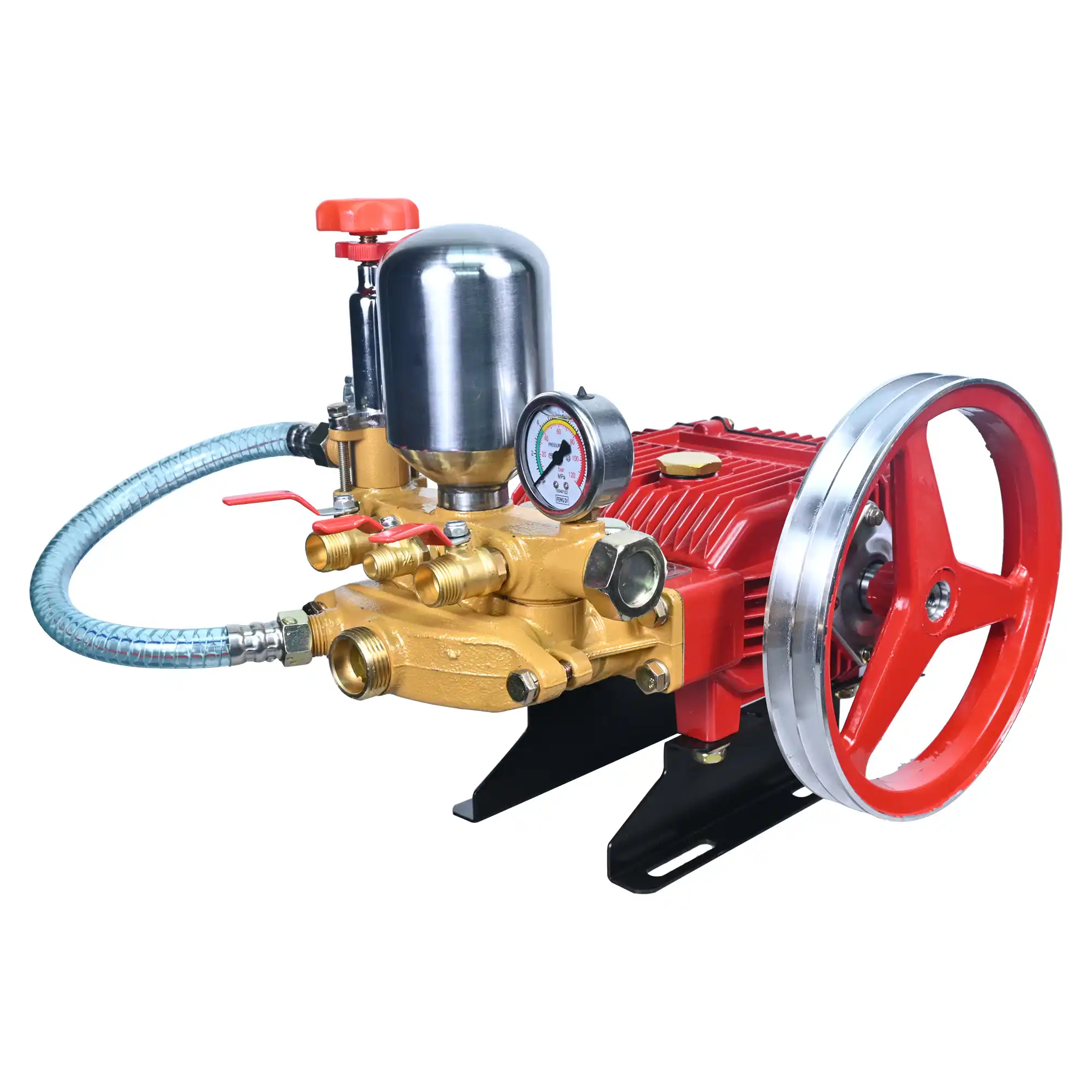 Balwaan HTP Pump BH-33 | High Pressure Triple Piston Sprayer Pump For Agriculture,Orchard,Car & Bike Washing